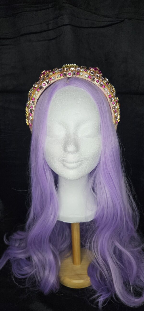 Bling diadeem Roze