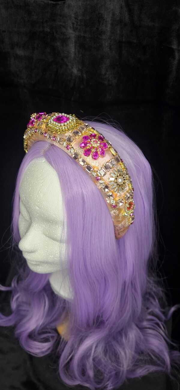 Bling diadeem Roze